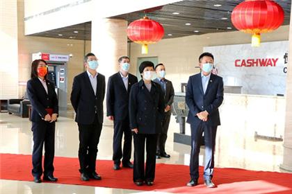 中国银行天津市分行党委委员、副行长孙惠敏一行莅临恒银科技参观指导